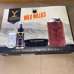 Yellowstone Wild Willies‎ Beard Kit "The Wrangler" Beard Oil,Brush,Keychain
